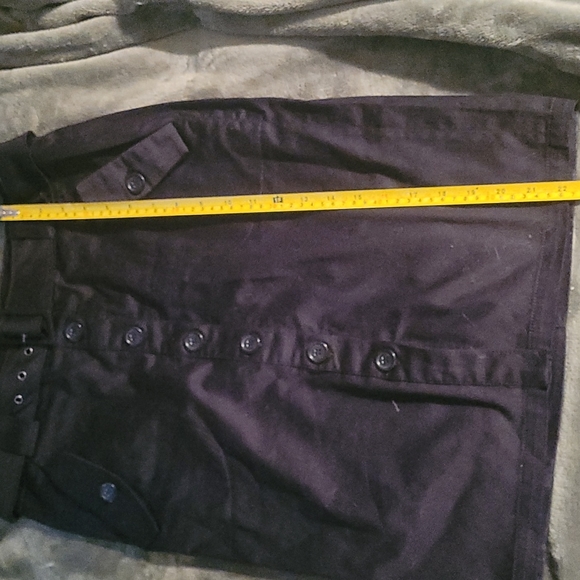 Dahlia Collection Black Button Up Pencil Skirt 4 - Picture 7 of 7